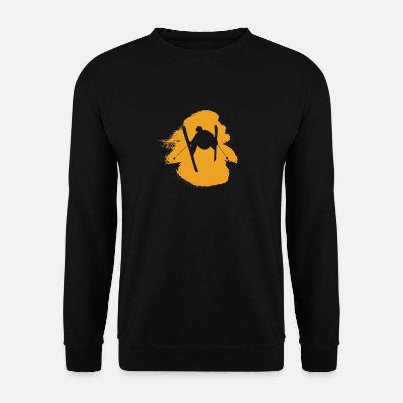 Skiing Skiing Freeskiing - Unisex Sweatshirt - black