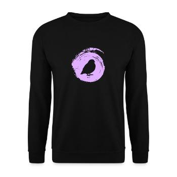 Vögel beobachten Vogel Abbildung Fliegen - Unisex Pullover - Schwarz - Vorne - Alina (178cm) & Michal (187cm)