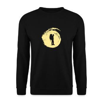 Randonnée pédestre sac à dos - Sweat-shirt Unisexe - noir - Devant - Alina (178cm) & Michal (187cm)