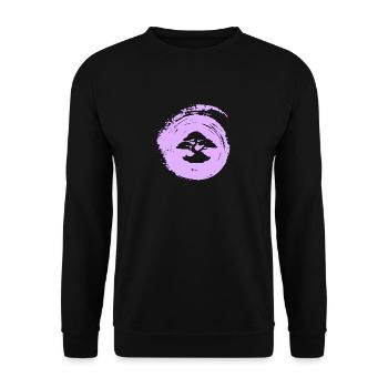 Tree Bonsai Tree Trees - Unisex Sweatshirt - black - Front - Alina (178cm) & Michal (187cm)