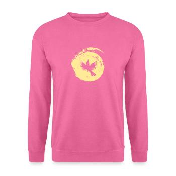 Lustig Vogel Fliegen - Unisex Pullover - Pink - Vorne