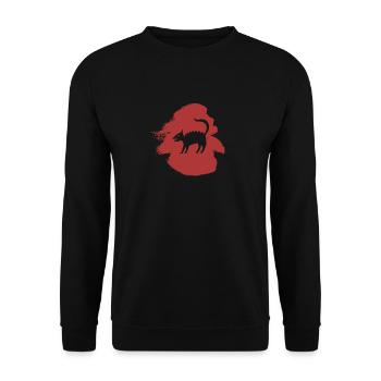 Fairy Tale Cryptozoology Bigfoot - Unisex Sweatshirt - black - Front - Alina (178cm) & Michal (187cm)