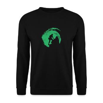Climber Summit Climber - Unisex Sweatshirt - black - Front - Alina (178cm) & Michal (187cm)