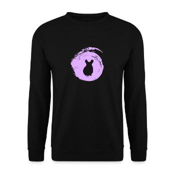 Hamster Hamster Chipmunk - Unisex Sweatshirt - black - Front - Alina (178cm) & Michal (187cm)