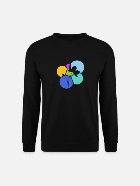 Botanical Flower Plants - Unisex Sweatshirt - black