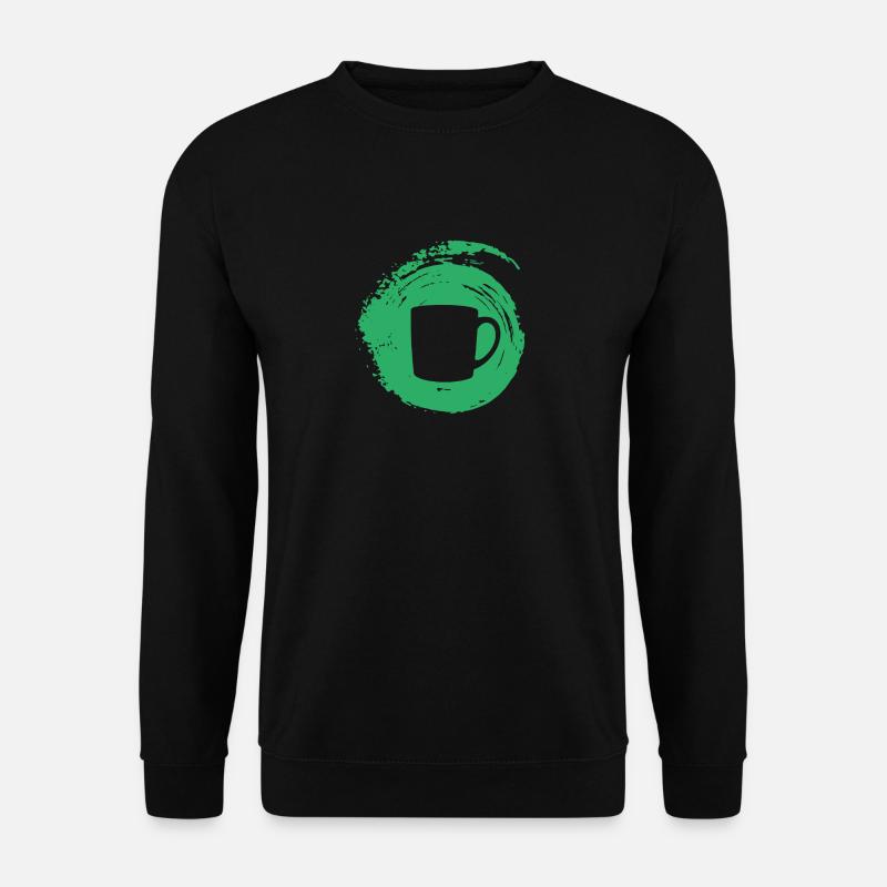 Kaffeebohne Tasse Koffein - Unisex Pullover - Schwarz