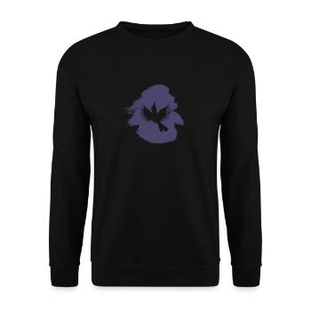 Lustig Nymphensittich Fliegen - Unisex Pullover - Schwarz - Vorne - Alina (178cm) & Michal (187cm)