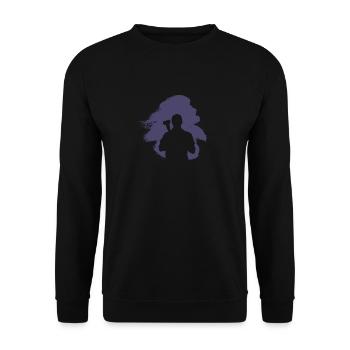 Workshop Mechanic Wrench - Unisex Sweatshirt - black - Front - Alina (178cm) & Michal (187cm)