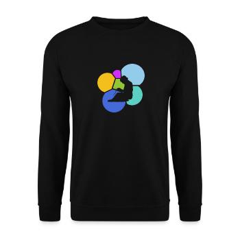 Couture Crochet Couture - Sweat-shirt Unisexe - noir - Devant - Alina (178cm) & Michal (187cm)