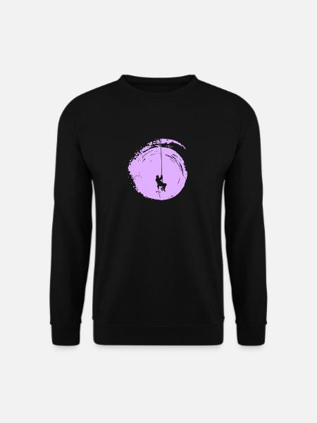 Bergsteiger Seilklettern Felsklettern - Unisex Pullover - Schwarz