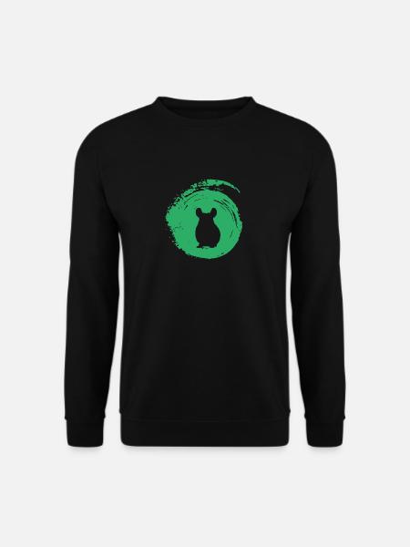 Hamster Nagetier Mäuschen - Unisex Pullover - Schwarz