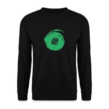 Maus Burger Maus - Unisex Pullover - Schwarz - Vorne - Alina (178cm) & Michal (187cm)