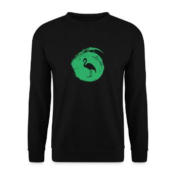 Exotisch Exotisch Wasservogel - Unisex Pullover - Schwarz - Vorne - Alina (178cm) & Michal (187cm)