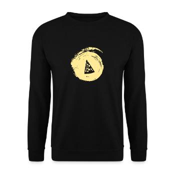 Mouse Gourmet Cheese - Unisex Sweatshirt - black - Front - Alina (178cm) & Michal (187cm)