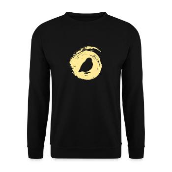 Vögel beobachten Vögel Vogel - Unisex Pullover - Schwarz - Vorne - Alina (178cm) & Michal (187cm)