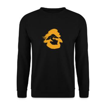 Wachsen Baum Bäume - Unisex Pullover - Schwarz - Vorne - Alina (178cm) & Michal (187cm)