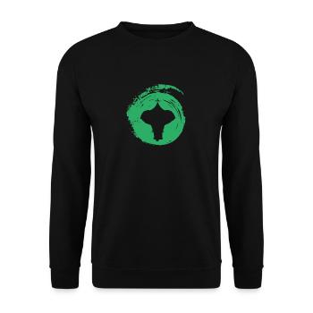 Elephant Clown Elephant - Unisex Sweatshirt - black - Front - Alina (178cm) & Michal (187cm)