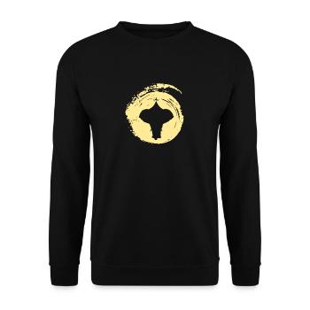 Elephant Clown Elephant - Unisex Sweatshirt - black - Front - Alina (178cm) & Michal (187cm)