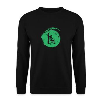 Chiropractor Physician Chiropractor - Unisex Sweatshirt - black - Front - Alina (178cm) & Michal (187cm)