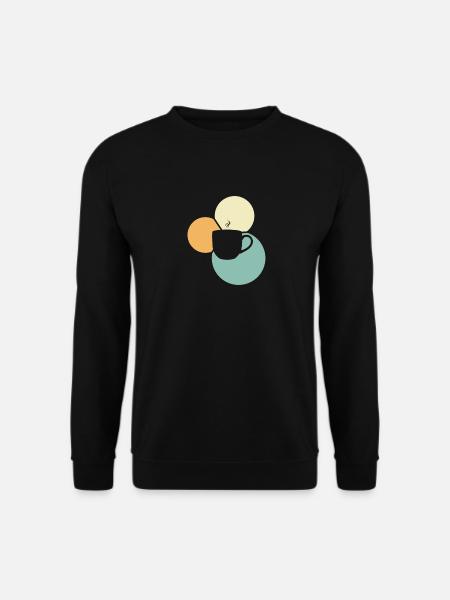Kaffeebohne Kaffeebohne Cappuccino - Unisex Pullover - Schwarz