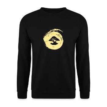 Arbre Bonsaï Arbre Grow - Sweat-shirt Unisexe - noir - Devant - Alina (178cm) & Michal (187cm)