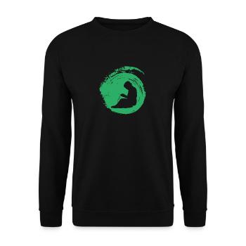 Nähen Faden Wolle - Unisex Pullover - Schwarz - Vorne - Alina (178cm) & Michal (187cm)