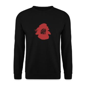 Souris Emmental gourmande - Sweat-shirt Unisexe - noir - Devant - Alina (178cm) & Michal (187cm)
