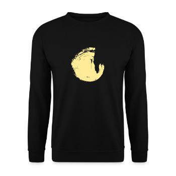 Bergsteiger Bergsteiger Seilklettern - Unisex Pullover - Schwarz - Vorne - Alina (178cm) & Michal (187cm)