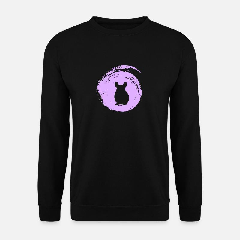 Hamster, Rongeur, Souris - Sweat-shirt Unisexe - noir