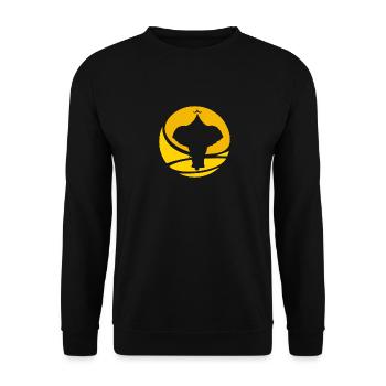 Elefanten Zirkuszelt Circus - Unisex Pullover - Schwarz - Vorne - Alina (178cm) & Michal (187cm)