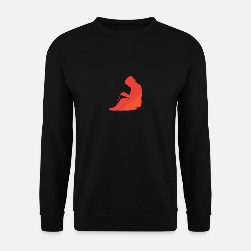 Crochet Thread Crochet - Unisex Sweatshirt - black