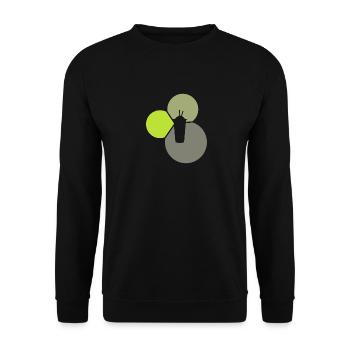 Bubbletee Bubble Bubble Thé Bulle - Sweat-shirt Unisexe - noir - Devant - Alina (178cm) & Michal (187cm)