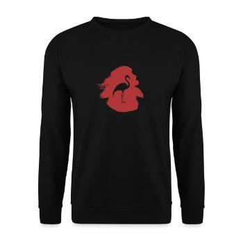 Exotisch Wasservogel Wasservogel - Unisex Pullover - Schwarz - Vorne - Alina (178cm) & Michal (187cm)