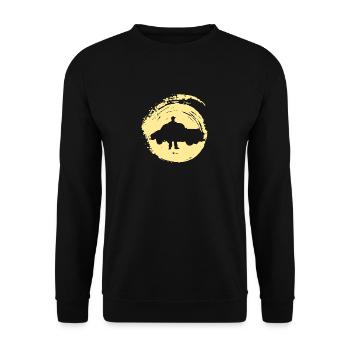 Workshop Screwdriver Tool - Unisex Sweatshirt - black - Front - Alina (178cm) & Michal (187cm)