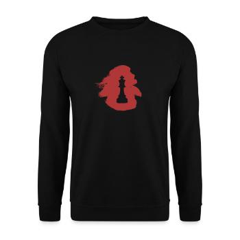 Échiquier Stratégie d’échiquier - Sweat-shirt Unisexe - noir - Devant - Alina (178cm) & Michal (187cm)