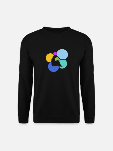 Crochet Knitting Needle - Unisex Sweatshirt - black