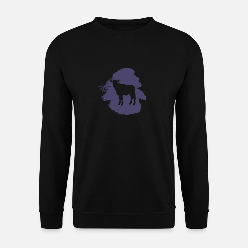 Boeuf, Lait, Vache - Sweat-shirt Unisexe - noir
