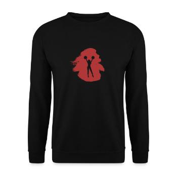 Mädchen Cheerleading Bommel - Unisex Pullover - Schwarz - Vorne - Alina (178cm) & Michal (187cm)