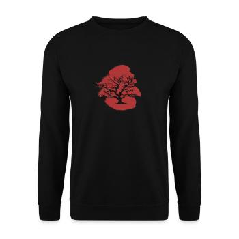 Horticulture Botanical Flower - Unisex Sweatshirt - black - Front - Alina (178cm) & Michal (187cm)