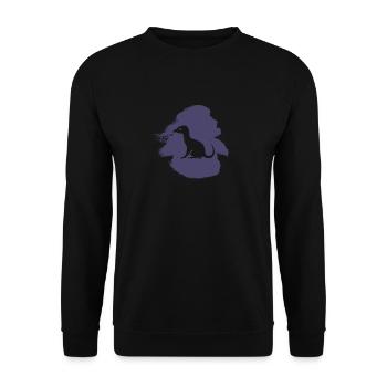 Fairy Tale Mythical Creature Unicorn - Unisex Sweatshirt - black - Front - Alina (178cm) & Michal (187cm)