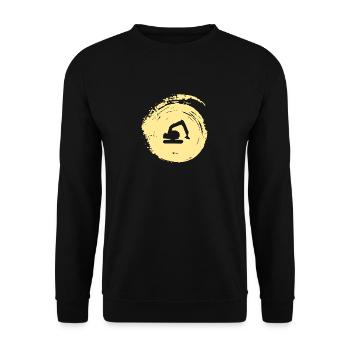 Excavator Driver Construction Worker Excavator Driver - Unisex Sweatshirt - black - Front - Alina (178cm) & Michal (187cm)
