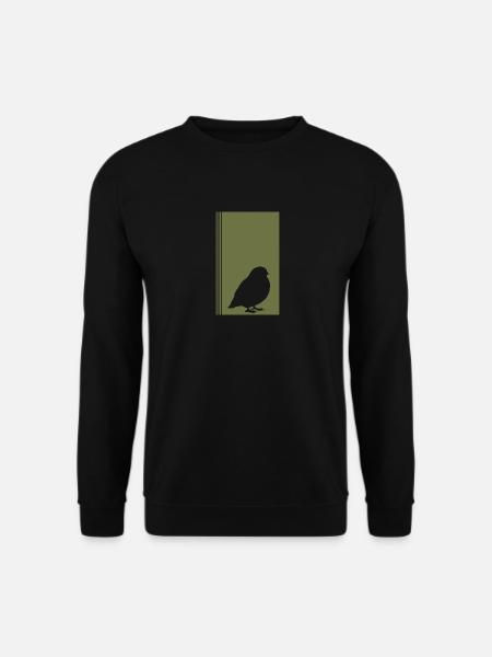 Wellensittich Vogel Abbildung Vögel beobachten - Unisex Pullover - Schwarz