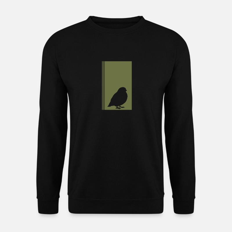 Wellensittich Vogel Abbildung Vögel beobachten - Unisex Pullover - Schwarz