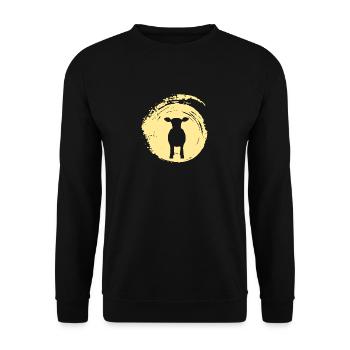 Beef Milk Farmer - Unisex Sweatshirt - black - Front - Alina (178cm) & Michal (187cm)