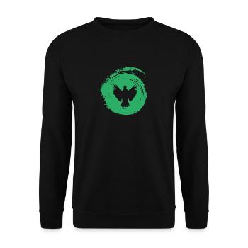 Parrot Bird Parrot - Unisex Sweatshirt - black - Front - Alina (178cm) & Michal (187cm)