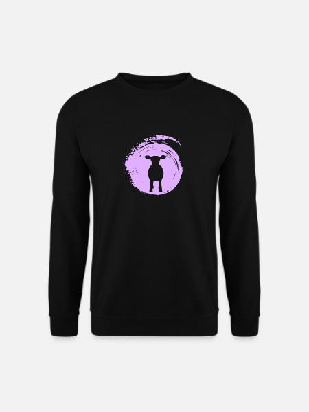 Rind Milch Milch - Unisex Pullover - Schwarz