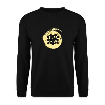 Crypto-monnaie Blockchain Crypto-monnaie - Sweat-shirt Unisexe - noir - Devant - Alina (178cm) & Michal (187cm)