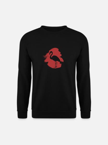 Exotic Flamingos Waterfowl - Unisex Sweatshirt - black