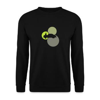 Workshop Mechanic Mechanic - Unisex Sweatshirt - black - Front - Alina (178cm) & Michal (187cm)