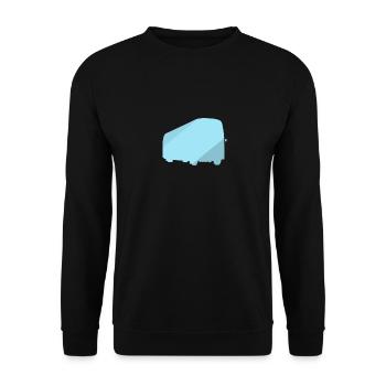 Bus Bus Schulbus - Unisex Pullover - Schwarz - Vorne - Alina (178cm) & Michal (187cm)